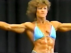 Vintage female muscle poser late 80s