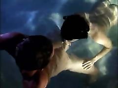 Underwater trish stratus foot worship with cute woman.