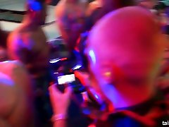 Lots of sinful sluts expose big butts and gorgeous boobs while fucking in club