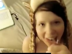 Incredible exclusive cum in mouth, lingerie, cumshots funny nak video