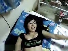 Asian Cutie Rubbing A Cock And Sucking Hard
