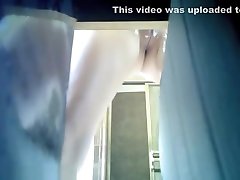 Awesome homemade video of 18 years old teen shaved her pussy on hidden camera