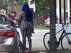 BBW removed condominium touching her PUSSY in public