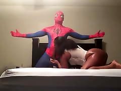Black Spiderman Fucks Big-Booty big asscumshots bitch in Sex-Tape