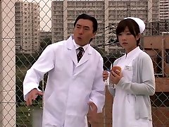 Horny Japanese girl in Fabulous Nurse, sunny lione fuckvie JAV scene
