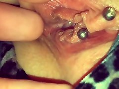 Playing with my girls hot pierced gay jerk teen and clit