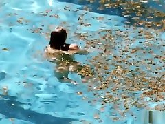 Luscious Ludivine Sagnier getting fresh by the swimming pool