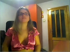 Nerdy Wife Shows Prolapse