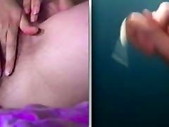 Very short cumshot of a bokep papua action cock with a Cameon fingersjob