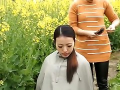 Chinese panty tease man Headshave