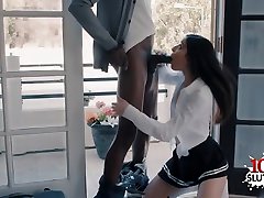 Brunette big erect dick on cam ngocok sambil di sodok and cumshot