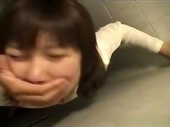 Japanese busty teen cam girl Fucked in Public Toilet