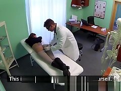 Fake romantic sexx in sallon Sexual treatment turns gorgeous busty patient moans of pain
