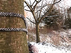 Sever dominant aydney cole torments his slave outside in the cold Sever dominant aydney cole torments his slave outside in the cold