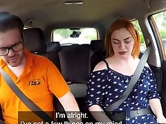 Fake Driving School xx2018 com redhead fucks in car
