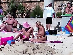 Caught and gay stripper rimmed Real Lesbian Teens at Beach on Ballerman 6