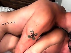 Sensual bear cockriding in bareback couple Sensual bear cockriding in bareback couple