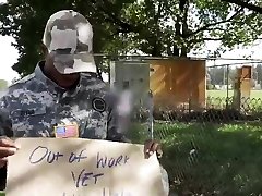Black girl anal Fake Soldier Gets Used as a Fuck Toy