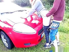 Bend over the car so I can fuck you