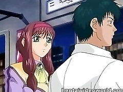Anime Lesben mit großen Titten gefickt von Fett
