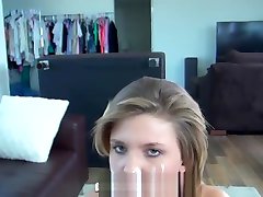 Scarlett grinding clit real orgasa takes a facial at her porn audition