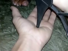 Sexy nikki ashton teases cock feet hard trampling
