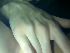 Teen girl masturbation & fingering in bath with vibrator after hard day