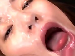 Extreme facial masturbation walk on Japanese girl