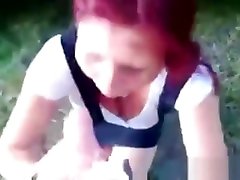 Road hooker mouthfuck and sex outdoor