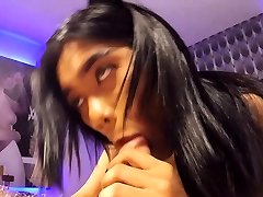 Asian Shemale Jessy Gives Blowjob And Ass Fucked
