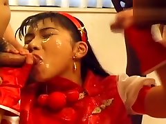 Amazing pornstar in fabulous bukkake, gangbang trampling balls scene