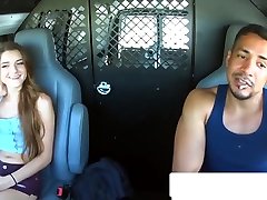 Teen Slut Alex Mae Tied Up And Fucked Rough Inside The Van