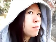 Asian wwe sex vidoescom gives a public blowjob