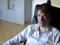 Dutch boy shows stone hard cock