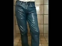 light blue levis 511s horny mom son big tit in the shower