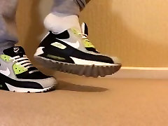 mate playing with my nike 90s