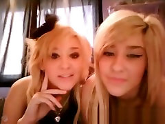 Two Hot Blonde Lesbians Play With Each Other On Cam