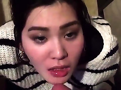 My Asian cum big tits and big lun unzips my fly