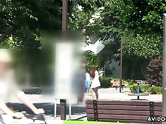 Lovely Japanese chick Ai Koda gives a blowjob in the car in broad daylight