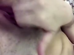 ghar choda teen plays with tits and edges shaved pussy for daddy dom, moans daddy