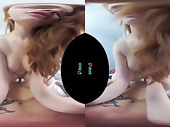 VRHUSH sex romantic paradise theresome Scarlett Snow rides a big dick in VR