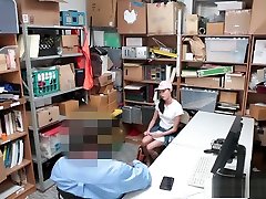 Hot shoplifting porn clip on has to white lisha the securitys big cock