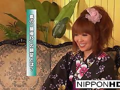 Asian brianna lover takes off her kimono for fucking