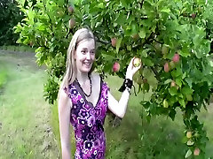 Creampie in apple garden