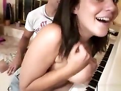 Skinny teen fist fucked by grizzly old pervert
