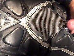 jerking off in a dainese t-age after a long ride