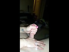 friend gives another epic handjob with huge cum explosion