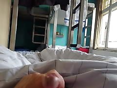 Jerking in a hostel in Amsterdam 2 Jerking in a hostel in Amsterdam 2