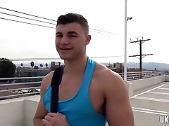 Muscle gay oral sex with facial