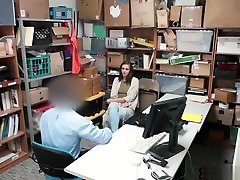 Teen Thief And Her office gais Fucked By A Security Guard